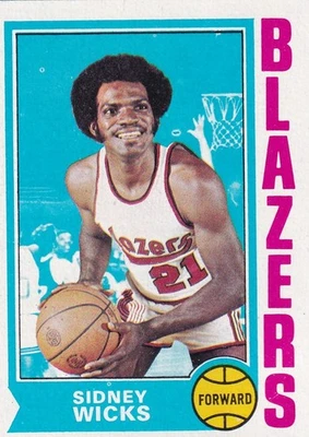 1974-75 Topps #175 Sidney Wicks - Imagem 1 de 2