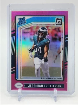 JEREMIAH TROTTER JR. 2024 DONRUSS OPTIC RATED ROOKIE PINK PRIZM RC Q5760 - Image 1 of 2