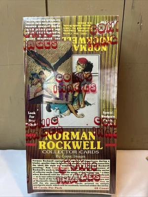Tarjetas coleccionables Norman Rockwell 1993 imágenes cómicas 48 paquetes en caja sellada nuevas Foto 1 de 4