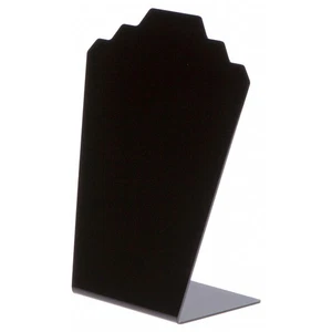 Plymor Black Acrylic Stair-step Necklace Display Stand, 8" W x 4" D x 11.75" H - Picture 1 of 2