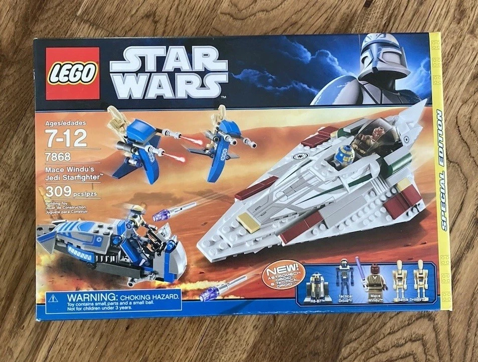 LEGO Star Wars (7868) Mace Windu's Jedi Starfighter Spec Ed 100% полные детали - Изображение 1 из 4