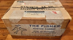 1950s Fisher 80R 80-R Tube Tuner Mahogany Wood Case Cabinet In Original Box - Picture 1 of 8