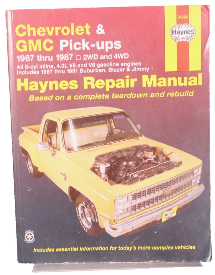 C10 C20 C30 Repair Manual 1987 1986 1985 1984 1983 1982 1981 1980 R/V K10 K30 Foto 1 de 1