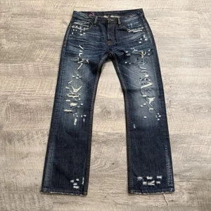 Vintage Y2K Cult Of Individuality Distressed Japanese Selvedge Denim Size 34x34 - Picture 1 of 6