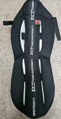 ECP Black Equine comfort products CONTOURED English Half pad with shims - Image 1 of 4
