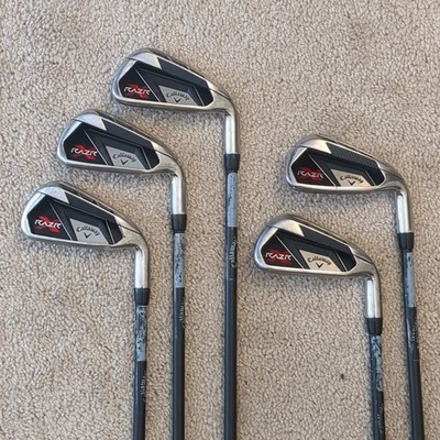 Callaway RAZR X Iron Set 4-8 (5 Clubs) 75g R Flex Graphite Shafts RH Right - Image 1 of 4