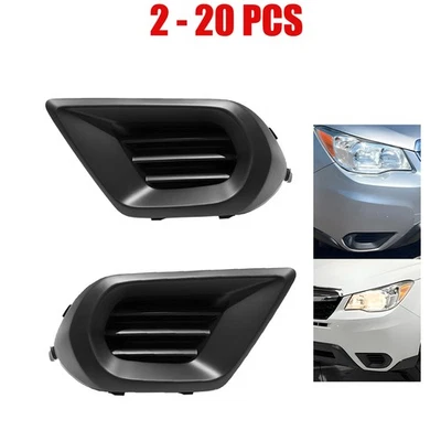 2-20X Fog Light Cover For 2014-2016 Subaru Forester Left+Right Textured Black - Image 1 of 4