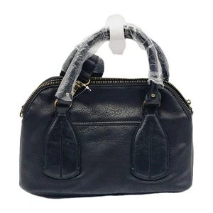 Time And Tru Palms Satchel Bag Handtasche Schwarz Crossbody Strap Handtasche Medium Size - Bild 1 von 7