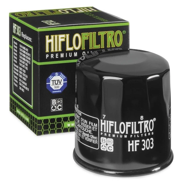 Hiflo Oil Filter Black #HF303 fits Kawasaki STX-15F/STX 1200/Ultra LX - Image 1 of 1