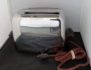 Tostapane vintage anni 50 Toastmaster 1B14 art deco cromato - testato e funzionante - Foto 1 di 8