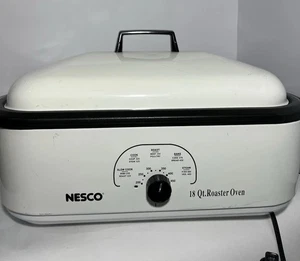 Vintage NESCO 18 Qt 4808-14 Roaster Oven - USA Made - Slow Cook, Steam, Roast - Picture 1 of 15