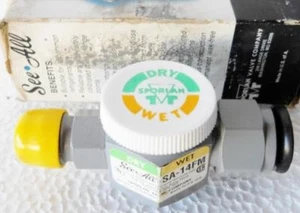 SPORLAN SA-14FM SEE-ALL MOISTURE AND LIQUID INDICATOR, 1/2" CONNECTION, HALF IN - Picture 1 of 6