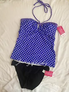 Women Swimming Suits Two Piece Tankini Set For Women Blue Size L ON SALE - Picture 1 of 7