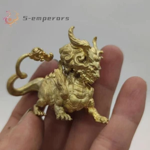 Chinesische Bronze Kupfer Statue Handgeschnitzt Batman Figur - Bild 1 von 7