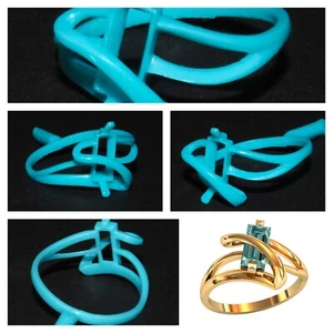 5 Stück Damenring Wachsmuster für Wachsausschmelzguss Schmuck/Wachse _0693 - Bild 1 von 6