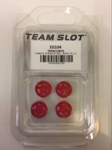 Team Slot E0104 Lancia Stratos Front Wheel Inserts Red Painted x 4 - Picture 1 of 1