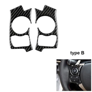 Carbon Fiber Steering Wheel Button Cover Trim For Lexus IS250 IS350 13-17 Type B - Picture 1 of 8