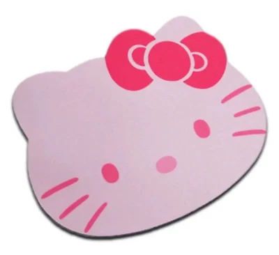 Hello Kitty Pink Optical Mouse Pad Cute Non-Slip Rubber Mousepad Computer Laptop - Image 1 of 2