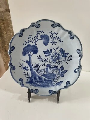 Ancienne Assiette Terre de Fer en Faience de Creil et Montereau décor Hollandais - Photo 1/4