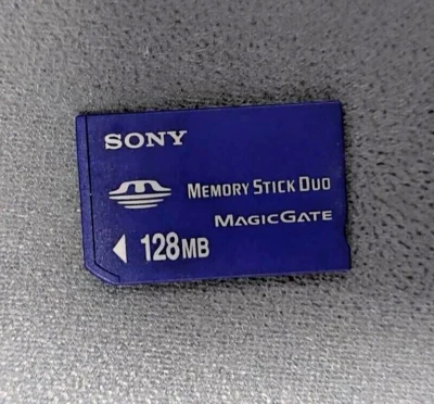 1Pcs Sony 128MB Memory Stick Duo Magicgate MS Card Sony Old Camera PSP Recorder - Image 1 of 2