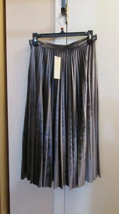 Womens TOPSHOP Skirt knife pleat pink shimmer - Picture 1 of 5