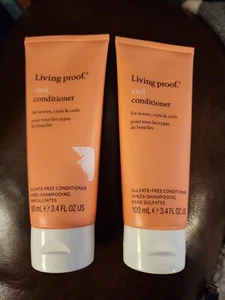 2 PACK Living Proof Curl Conditioner 3.4 oz EACH! NEW & SEALED - Picture 1 of 2