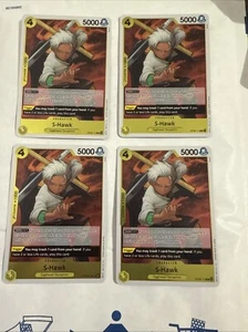 ONE PIECE CARD GAME- 0P08-114- S-HAWK- X 4-OP08- NM/MT R PLAYSET - Foto 1 di 3