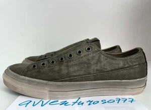 $298 NIB John Varvatos Collection Vulc Laceless Slip On Leather Sneaker Shoes 10 - Picture 1 of 17