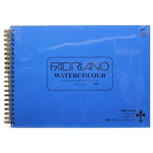 RKB Fettpad Fabriano Aquarellpapier 25 Blatt 28x38cm 280gsm Künstlerpad - Bild 1 von 1
