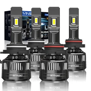 BEVINSEE 120W 9005 + 9006 LED Headlight Combo Bulbs High Low Beam 22000LM Bright - Picture 1 of 10