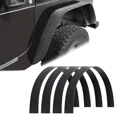 For Jeep Cherokee Set of 4 Fender Flares Flexible Extra Wide Wheel Arch Body Kit Foto 1 de 4