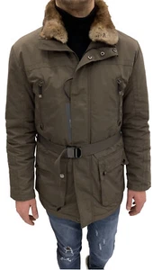 Herren Trenchcoat Jacke IVY OXFORD, braun Gr. 48 mit abnehmbarem Kaninchenfell. - Bild 1 von 7