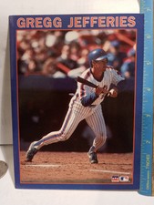 1989 STARLINE GREETING NOTE Card GREGG JEFFERIES NEW YORK METS