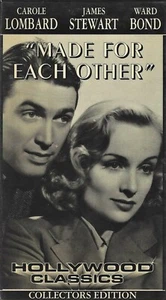 MADE FOR EACH OTHER ~VHS VCR VIDEO TAPE ~ RARE CLASSIC FILM STARS CAROLE LOMBARD - Picture 1 of 2