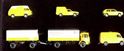 H0 1/87 Wiking Deutsche Post Museums Shop Edition 1998 5 Kfz MAN Zug T3 Caddy MB - Bild 1 von 3