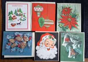 Lote de 29 tarjetas de Navidad vintage años 1930 o 1940 ideal EE. UU. caja sin usar Boston - Imagen 1 de 20