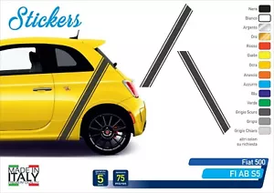 Fasce Adesive Racing auto parafango laterali FIAT 500 ABARTH Cabrio FI AB S4 - Bild 1 von 1