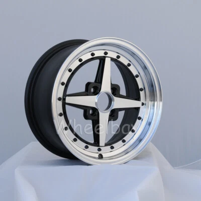 4 ROTA WHEEL ZERO PLUS 15X7 4X100 35 67.1 FR BLACK 3" LIP 13.5 LBS * - Image 1 of 4