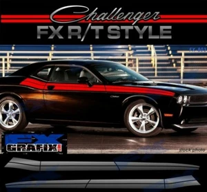 Dodge Challenger R/T Factory Style Side Body Stripes 2009 2023 RT Graphics - Picture 1 of 3