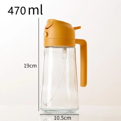Oil Sprayer for Cooking, 2 in 1 Olive Oil Dispenser Bottle for Kitchen, 16oz/470 - Image 1 of 4