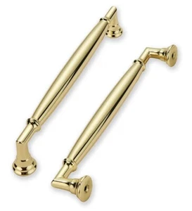 10 Pack 5 Inch(128mm) Polished brass Cabinet pulls Bathroom kitchen Furniture A1 - Picture 1 of 4