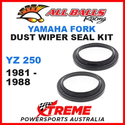 All Balls 57-117 Yamaha YZ 250 1981-1988 Fork Dust Wiper Seal Kit - Image 1 of 2