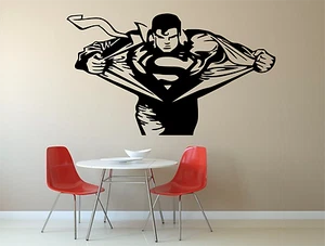 Superman Emblem Kids Adult Home Crafts Vinyl Wall Decal Sticker Film DC Room SU4 - Picture 1 of 9