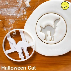 Halloween Cat cookie cutter | trick or treats bonfire night kids party biscuit - Picture 1 of 5