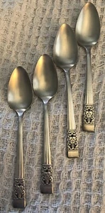 Vintage Oneida Gemeinde Krönung Set 4 Teelöffel von 1936 Besteck - Bild 1 von 5