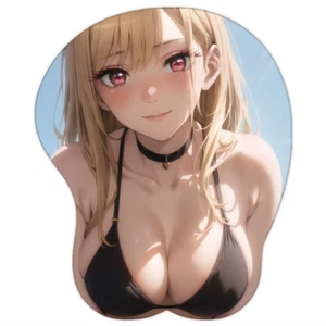 Marin Kitagawa My Dress Up Darling 3D Boobs Mouse Pad Anime Ergonomic XXL - Picture 1 of 24