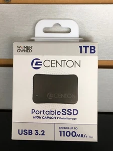 BRAND NEW SEAL 1TB Portable SSD Centon USB 3.2 Gen 2 Up To 1100 MB/s read write - Picture 1 of 2