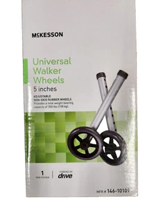 McKesson Universal Walker Wheels ~ 5" NEW - Picture 1 of 3