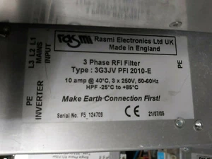 3G3JV PFI 2010-E RASMI FILTER SPS OMRON YASKAWA - Bild 1 von 1