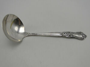 Wm A Rogers 1956 Valley Rose Silverplate Gravy Ladle 7 1/8in